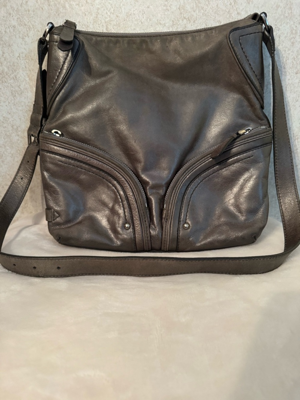 Cole Haan Dark Brown Leather Shoulder Bag